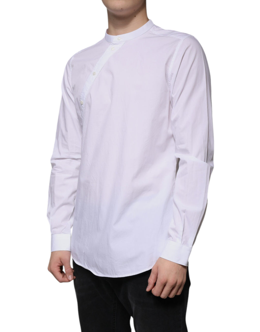 Chemise Habillée Dolce & Gabbana Coton Blanc Coupe Ajustée MARTINI