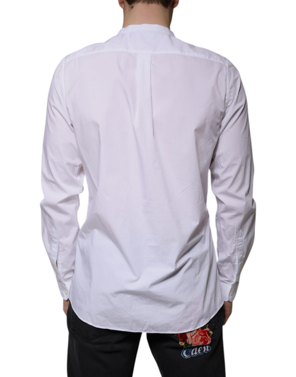 Chemise Habillée Dolce & Gabbana Coton Blanc Coupe Ajustée MARTINI