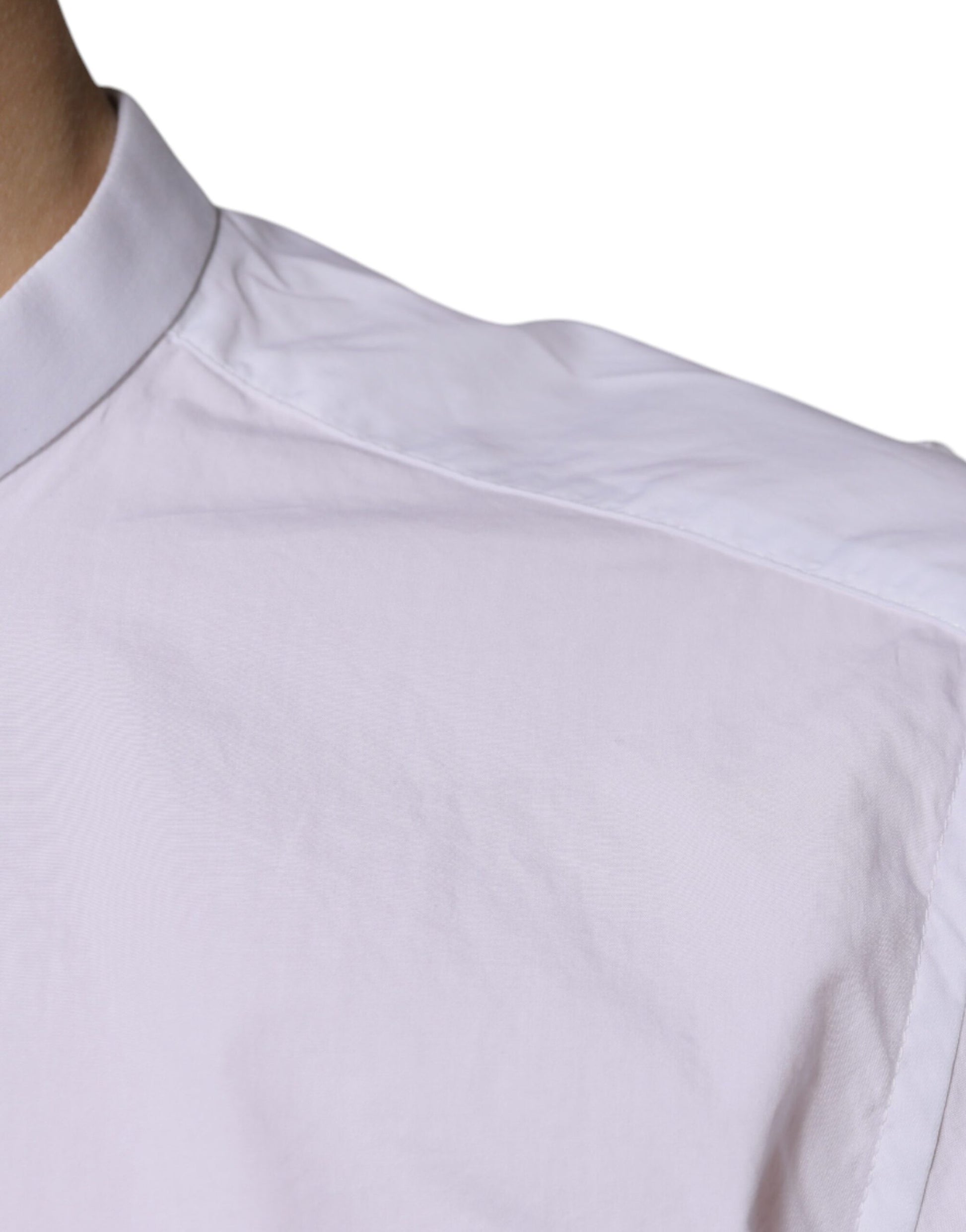 Chemise Habillée Dolce & Gabbana Coton Blanc Coupe Ajustée MARTINI