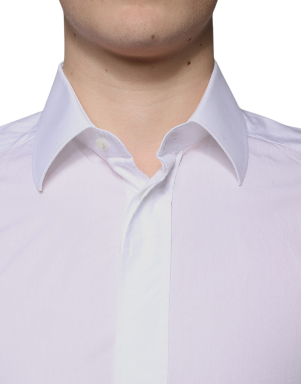 Chemise de soirée cintrée pour homme Dolce & Gabbana GOLD en coton blanc