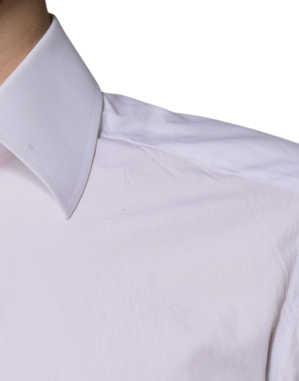 Chemise de soirée cintrée pour homme Dolce & Gabbana GOLD en coton blanc