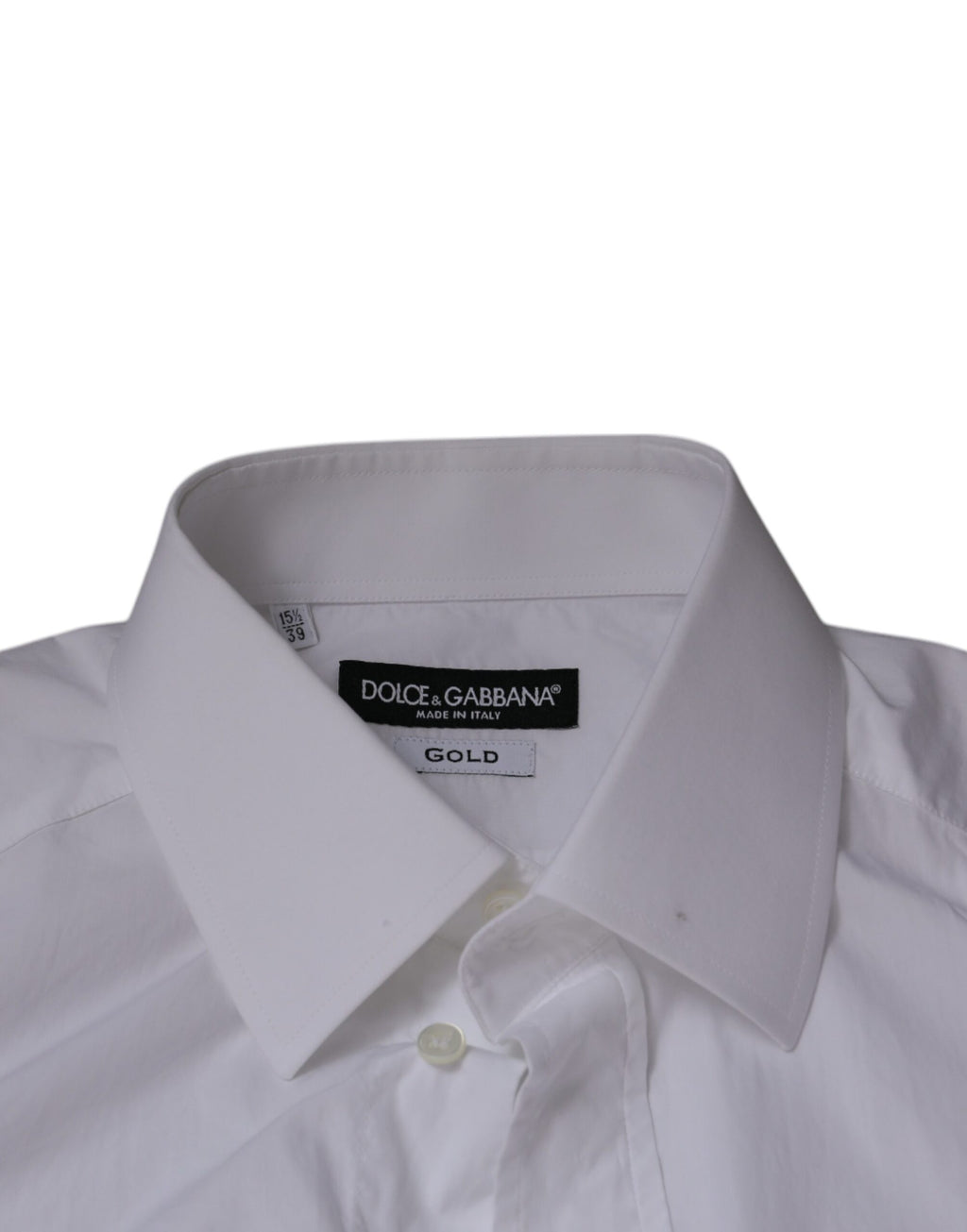 Chemise de soirée cintrée pour homme Dolce & Gabbana GOLD en coton blanc