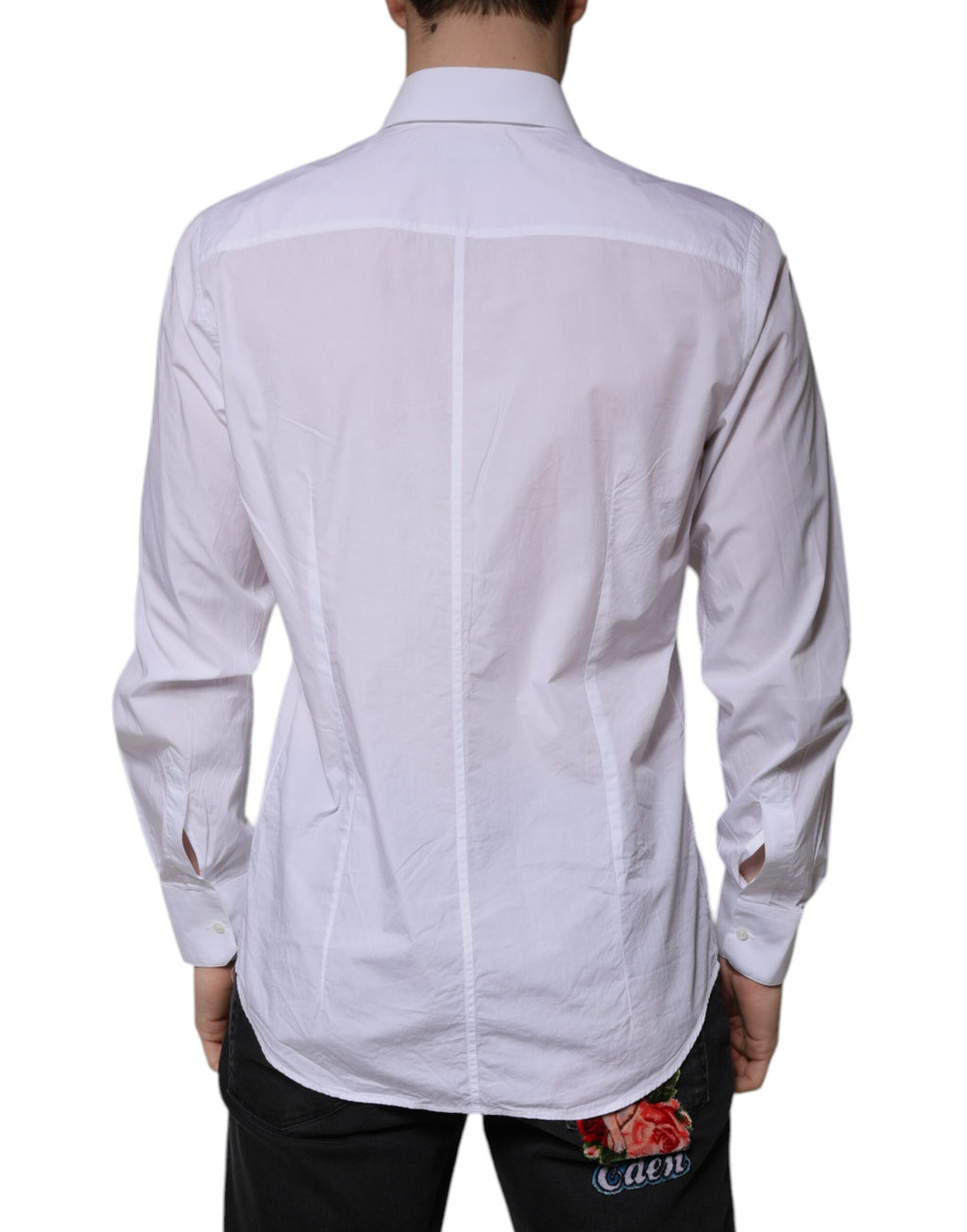 Chemise habillée Dolce & Gabbana en coton blanc coupe cintrée MARTINI pour homme