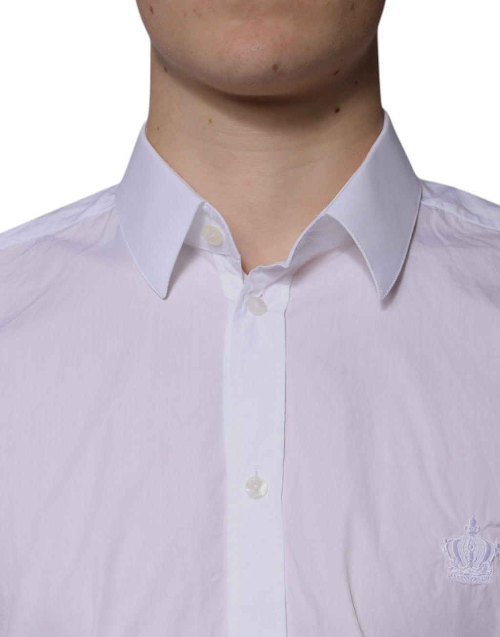 Chemise habillée Dolce & Gabbana en coton blanc coupe cintrée MARTINI pour homme
