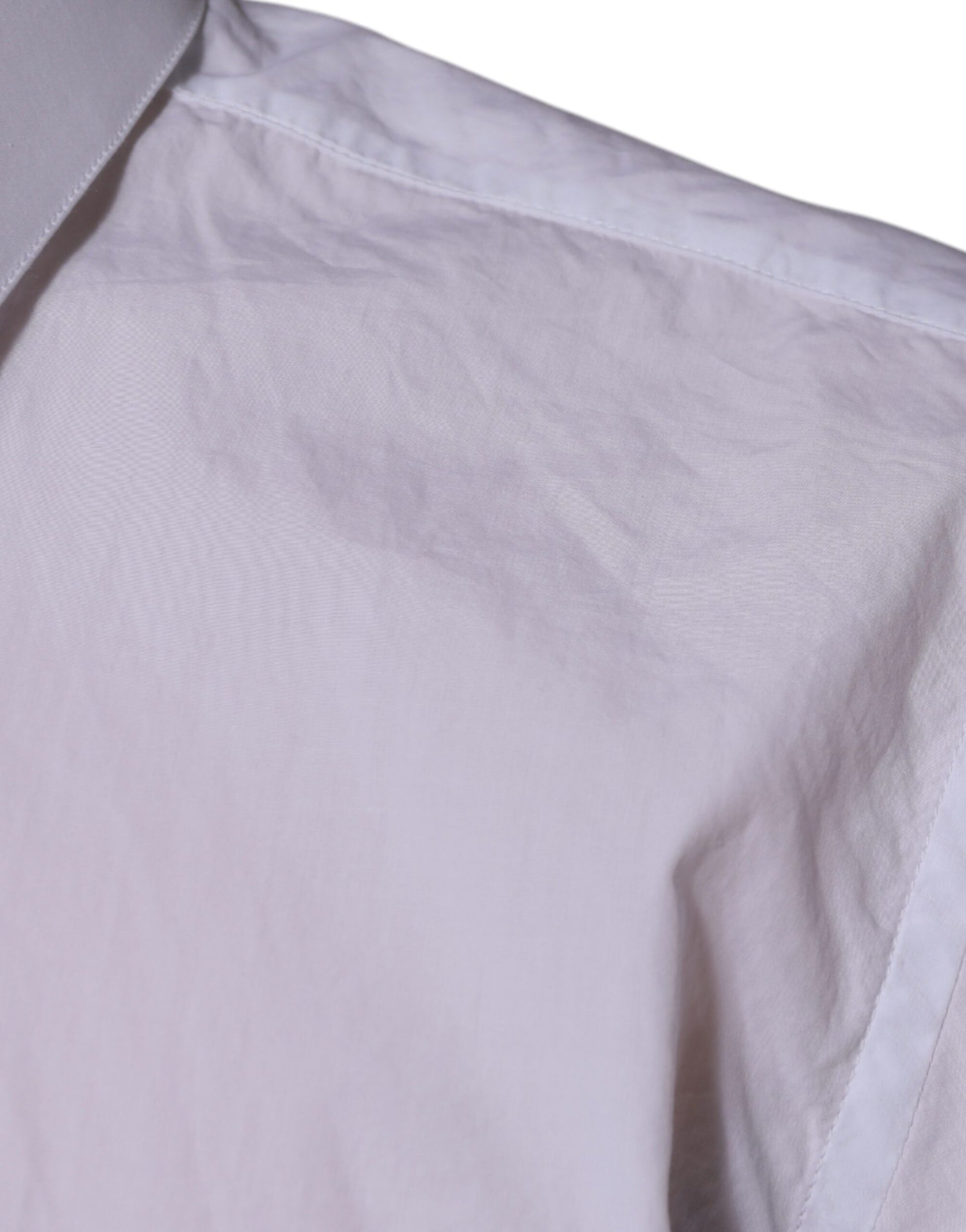 Chemise habillée Dolce & Gabbana en coton blanc coupe cintrée MARTINI pour homme