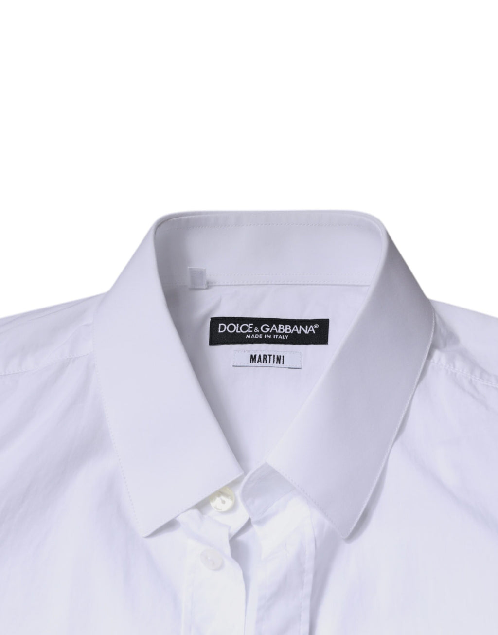 Chemise habillée Dolce & Gabbana en coton blanc coupe cintrée MARTINI pour homme