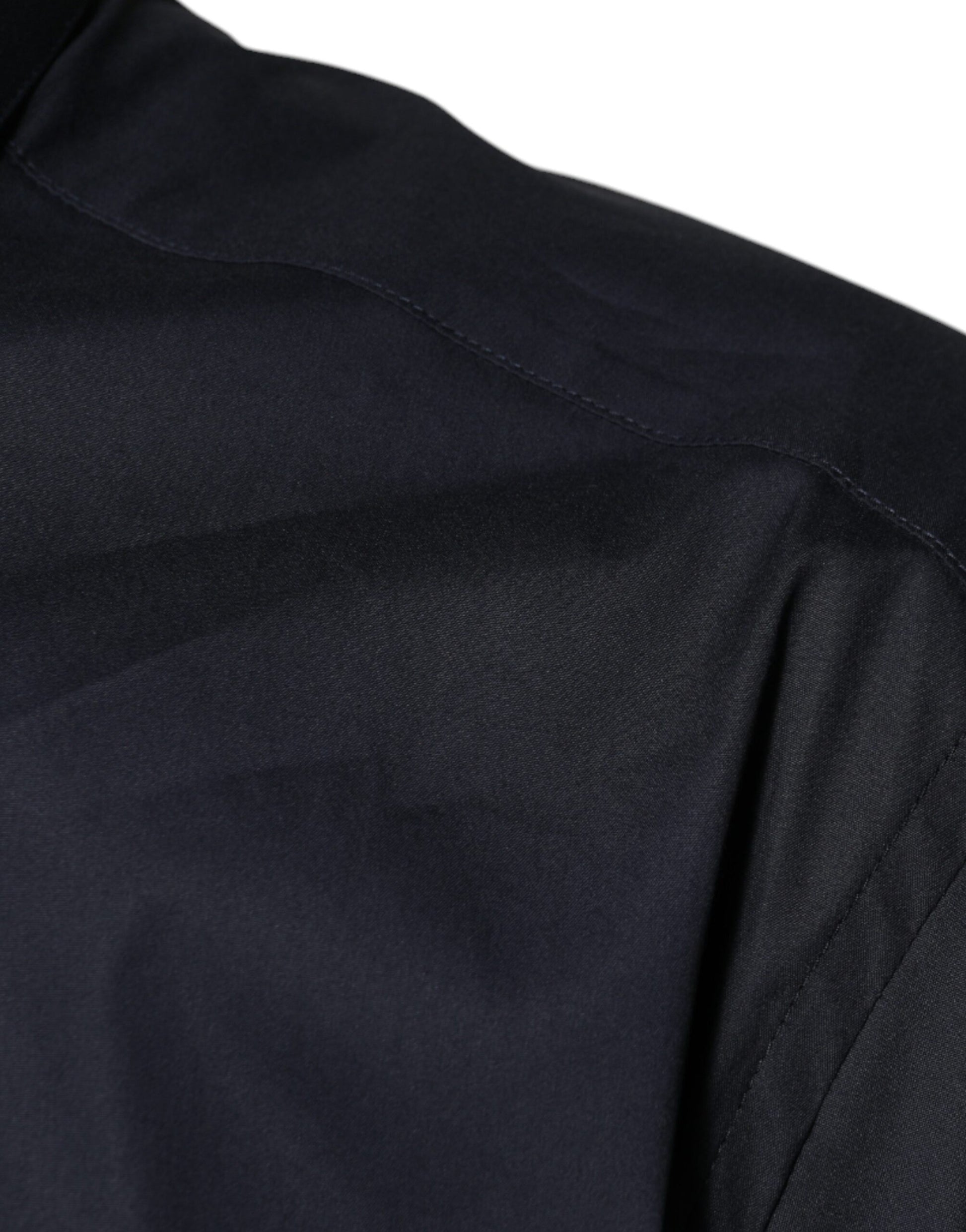 Chemise de soirée Dolce & Gabbana en coton mélangé noir et doré