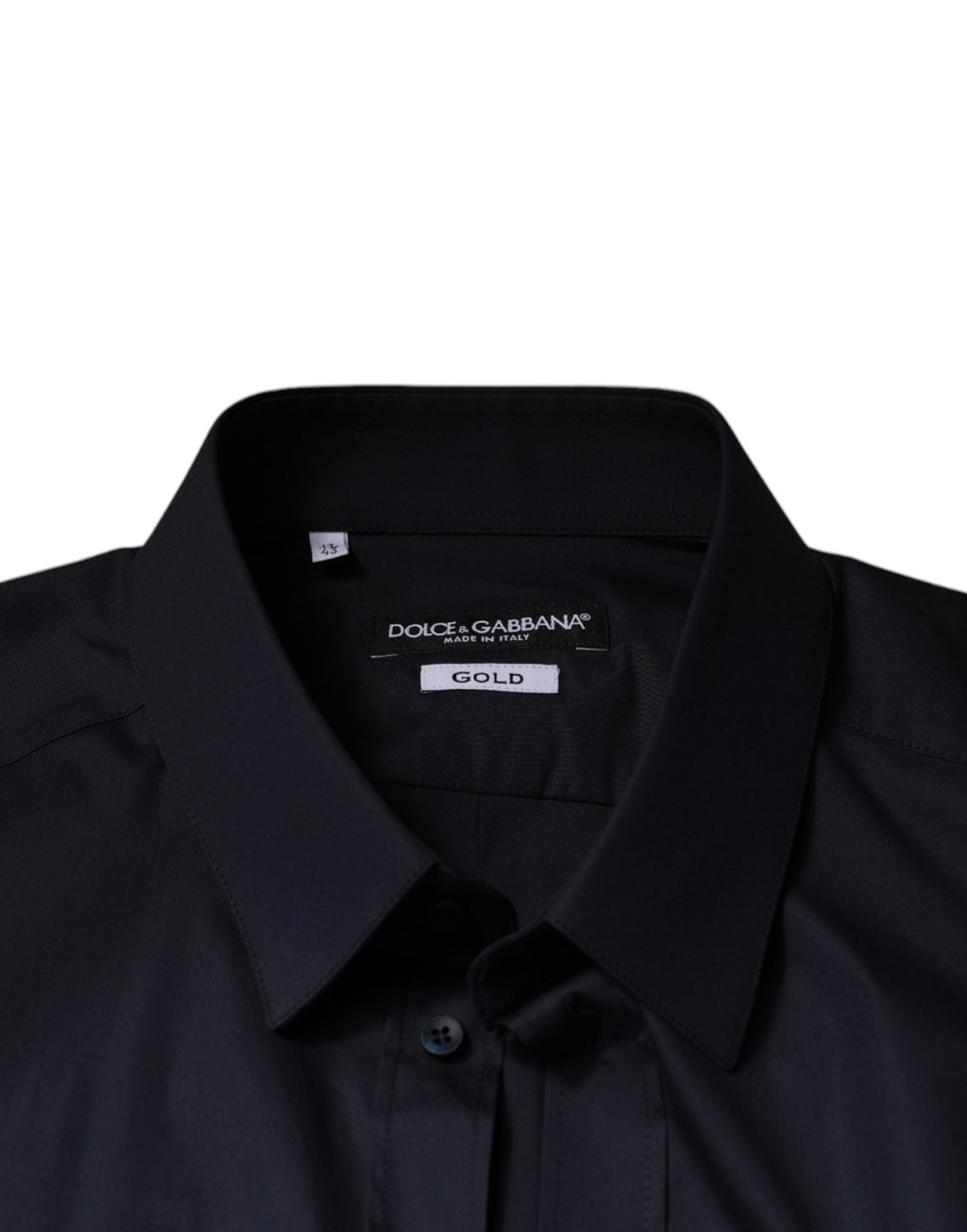 Chemise de soirée Dolce & Gabbana en coton mélangé noir et doré