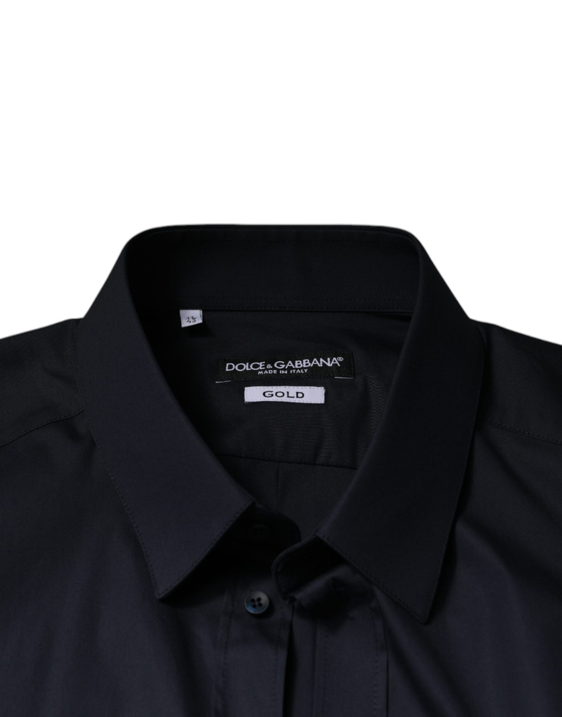 Chemise de soirée Dolce & Gabbana en coton mélangé noir et doré