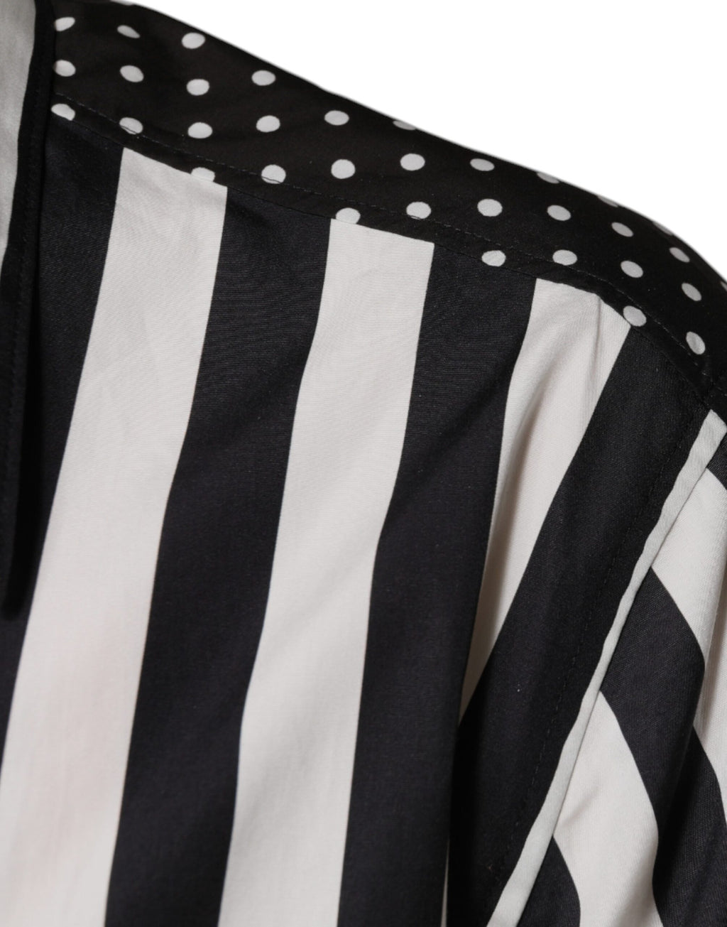Chemise décontractée à rayures noires et blanches Dolce & Gabbana