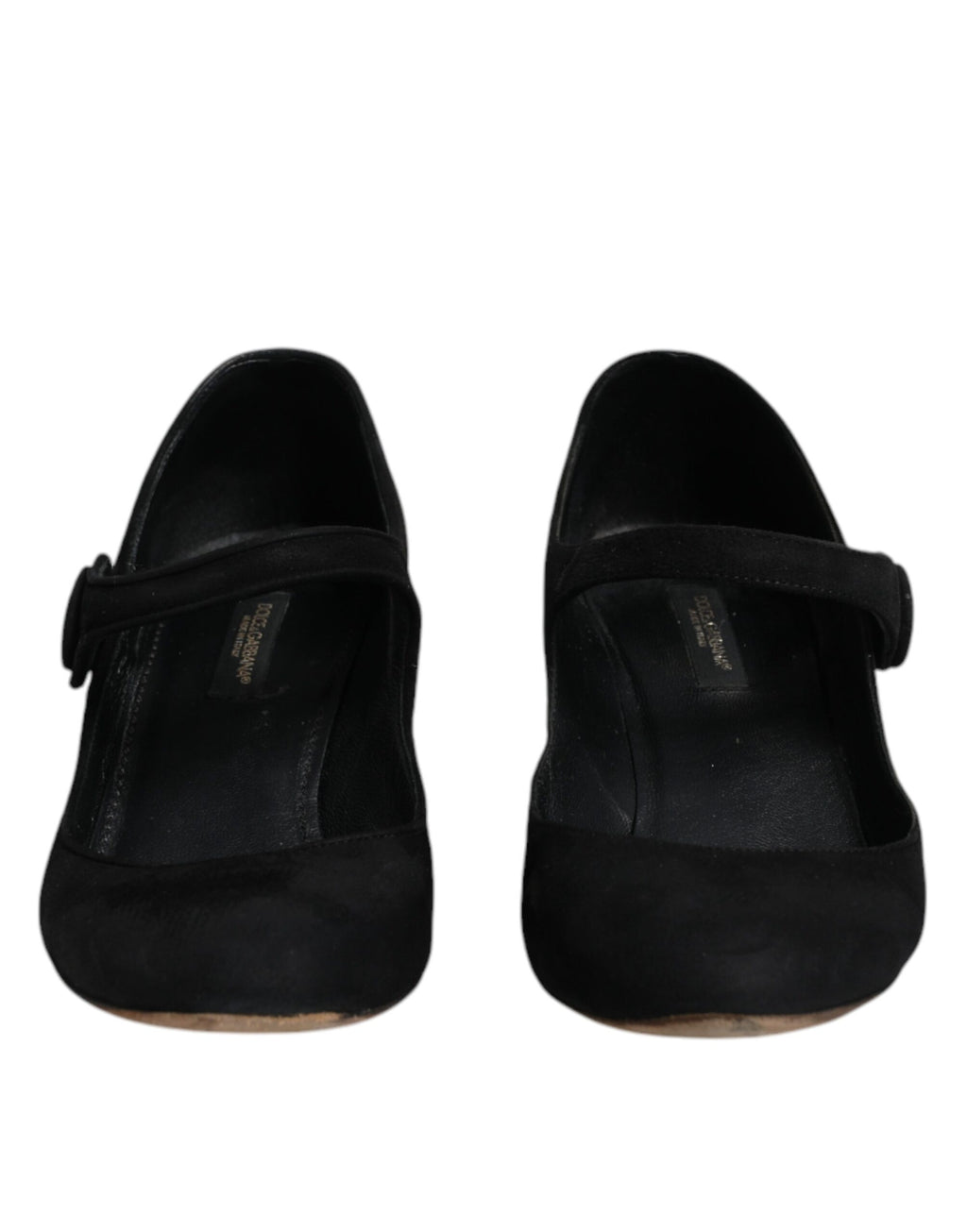 Chaussures à talons KEIRA en cuir suédé noir Dolce & Gabbana