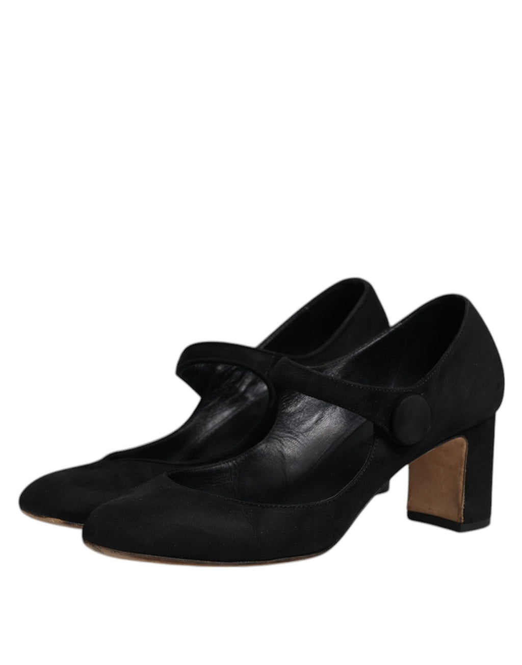 Chaussures à talons KEIRA en cuir suédé noir Dolce & Gabbana