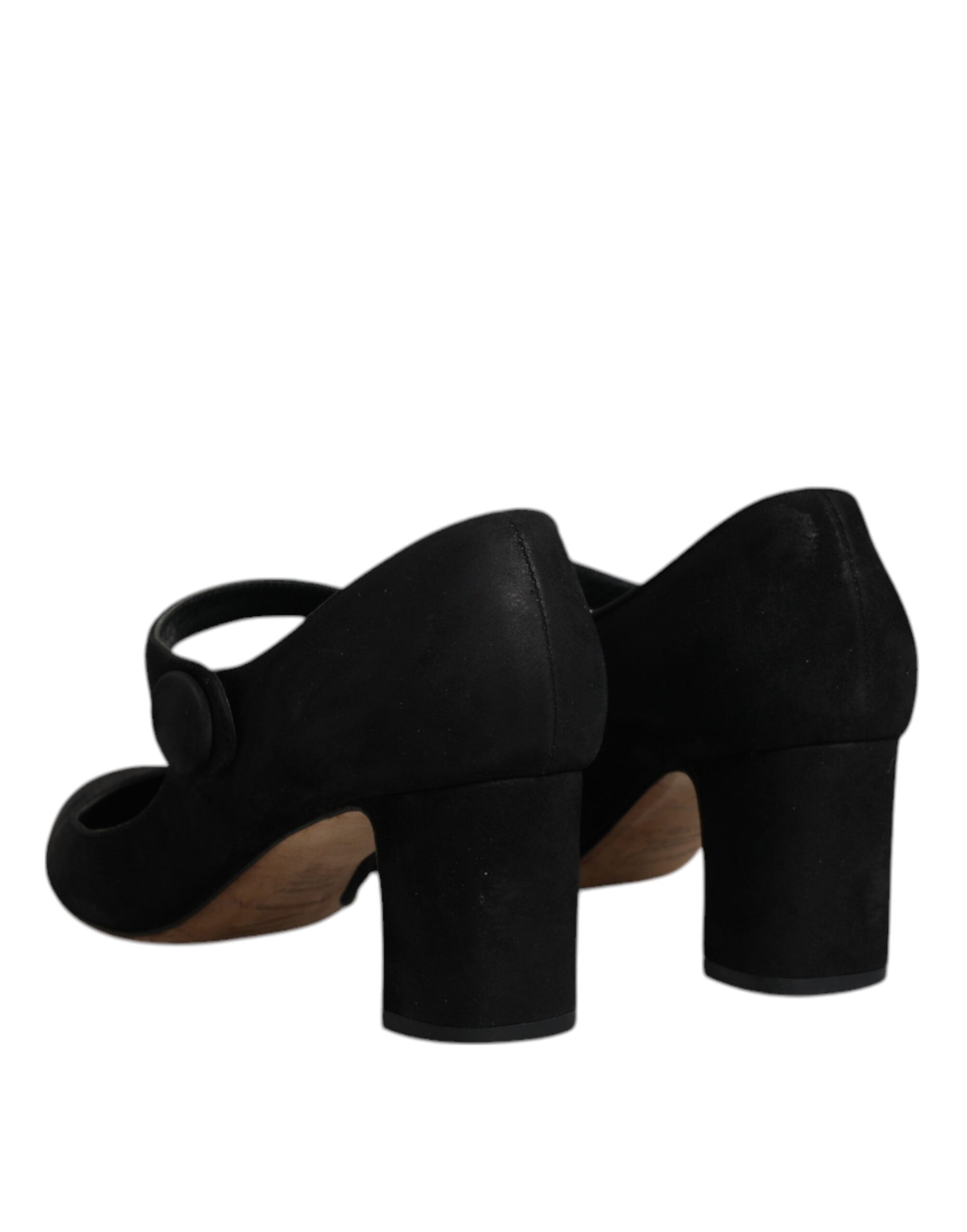 Chaussures à talons KEIRA en cuir suédé noir Dolce & Gabbana
