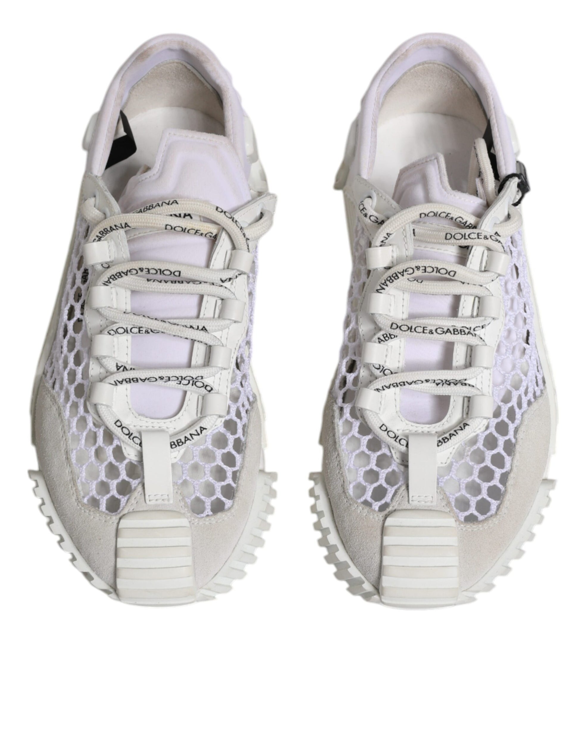 Chaussures de sport basses NS1 en maille blanche Dolce & Gabbana