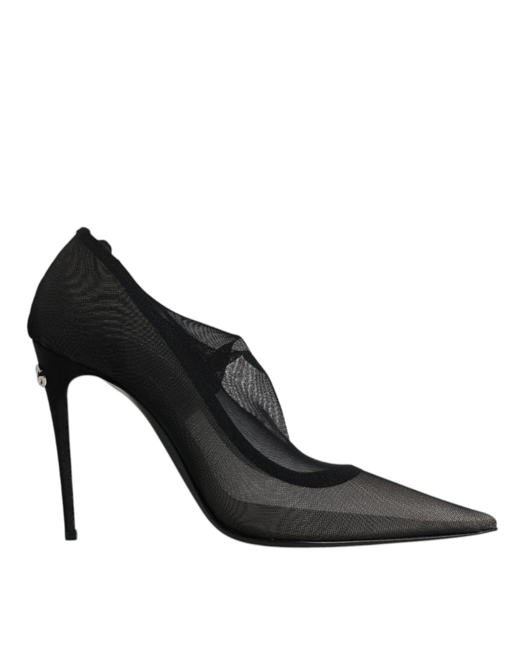 Chaussures bottes style chaussettes en maille de viscose noire Dolce & Gabbana