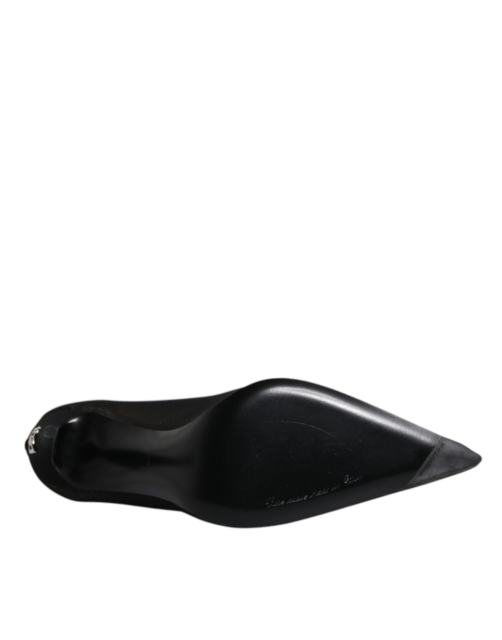 Chaussures bottes style chaussettes en maille de viscose noire Dolce & Gabbana