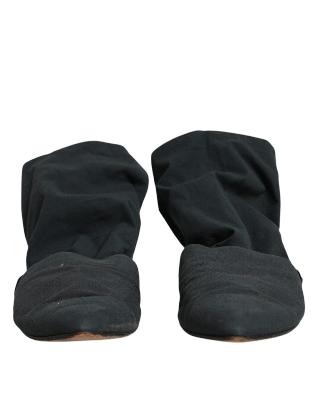 Chaussures-bottes-chaussettes montantes vertes en coton Dolce & Gabbana