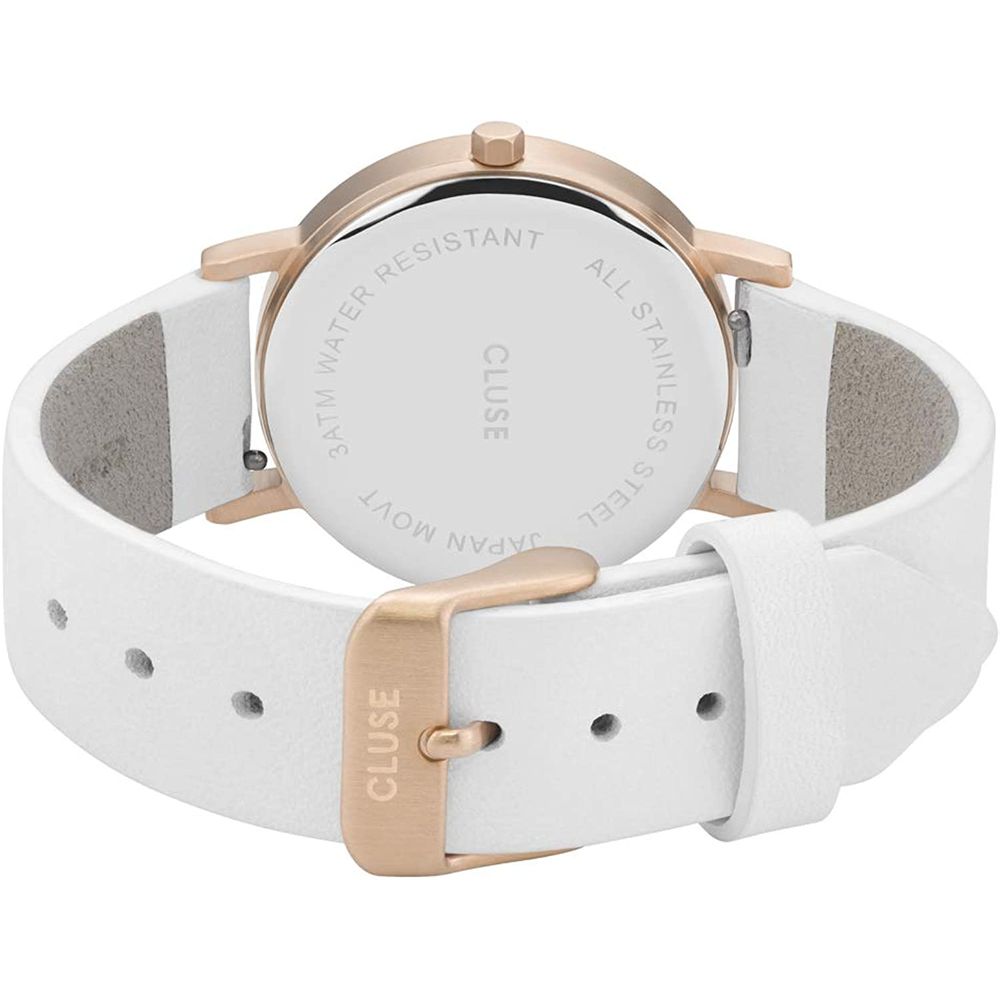 Cluse – Weiße Lederuhr