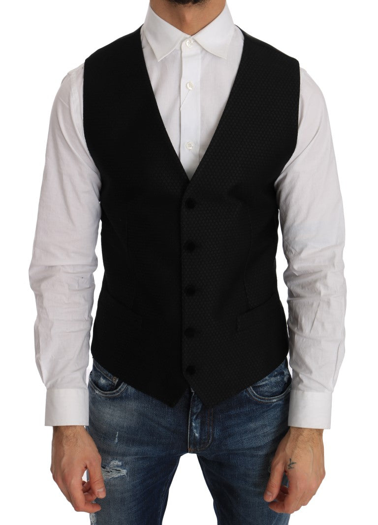 Gilet Dolce & Gabbana motif pois noir