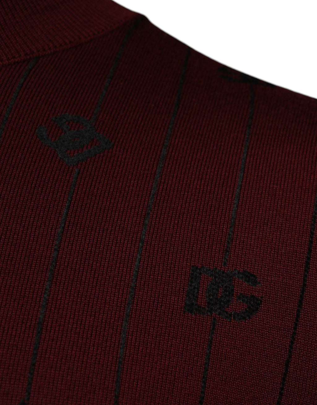 Pull-over à col roulé à monogramme marron Dolce & Gabbana