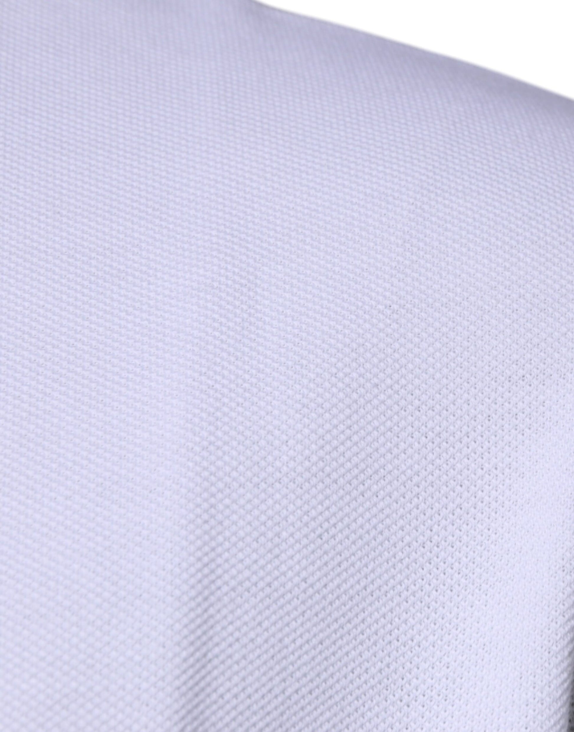 T-shirt homme polo col à manches courtes en viscose blanche Versace