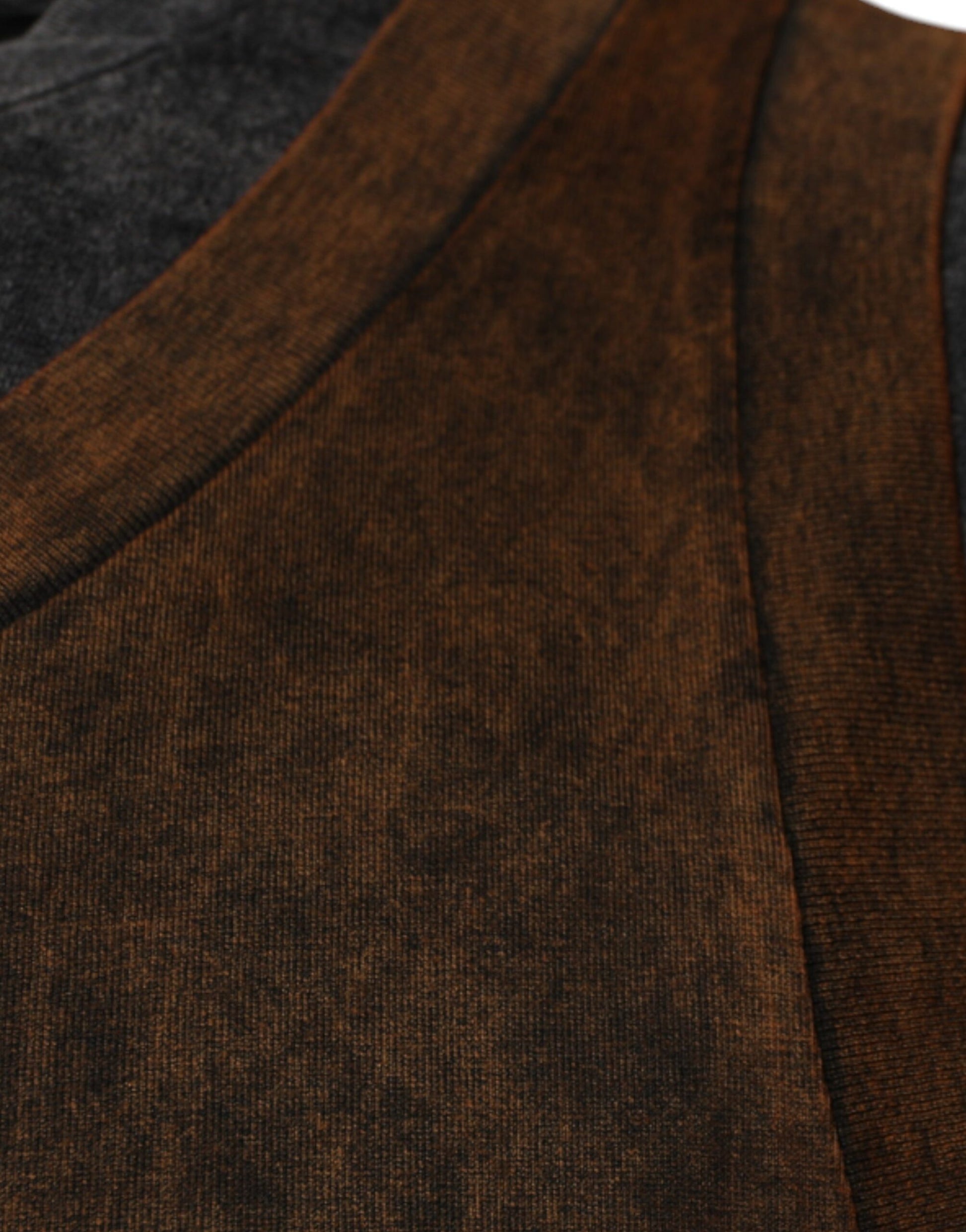 T-shirt sans manches à col rond en coton marron Dolce & Gabbana