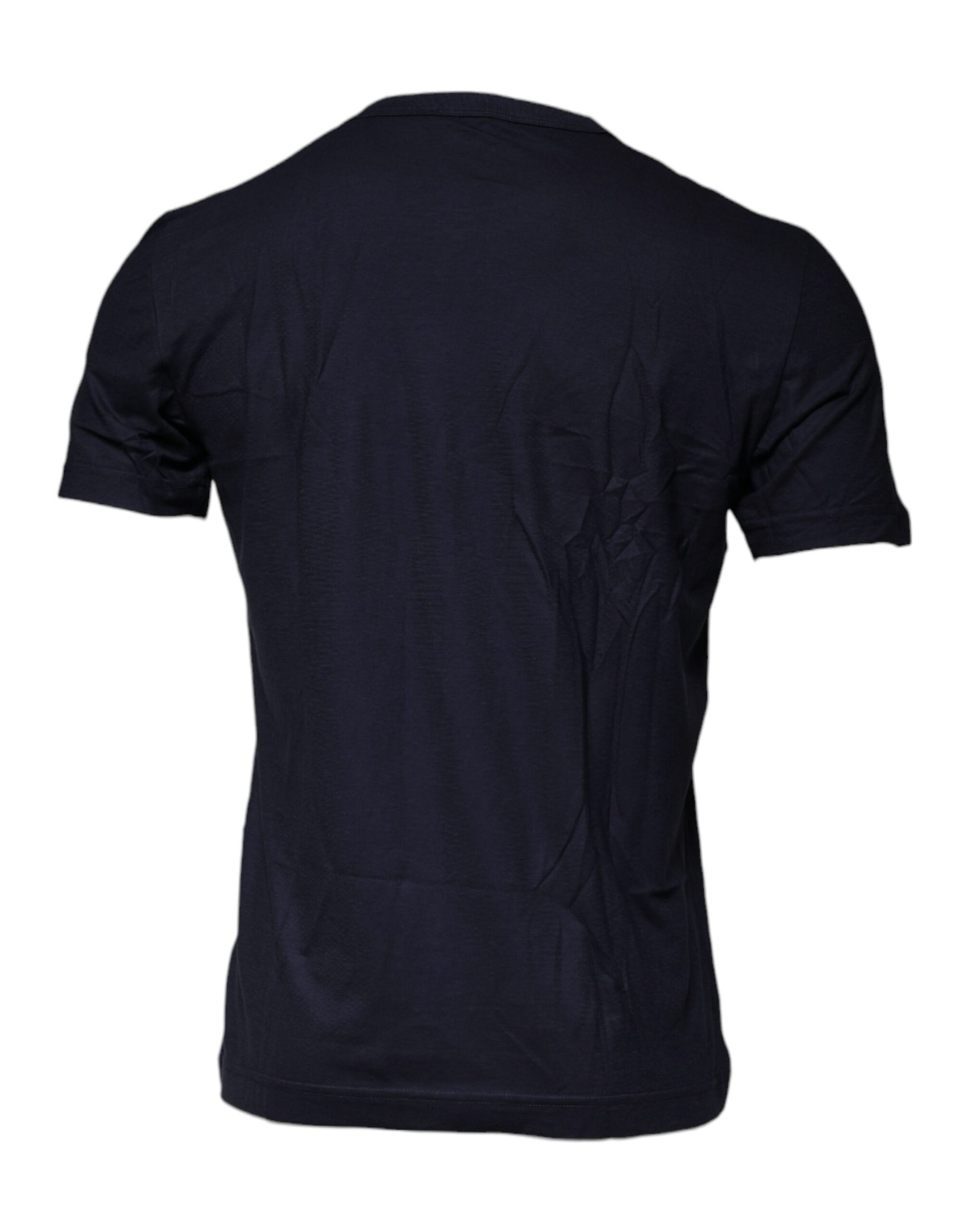 T-shirt à col rond en coton bleu Dolce & Gabbana D&G King Of Love