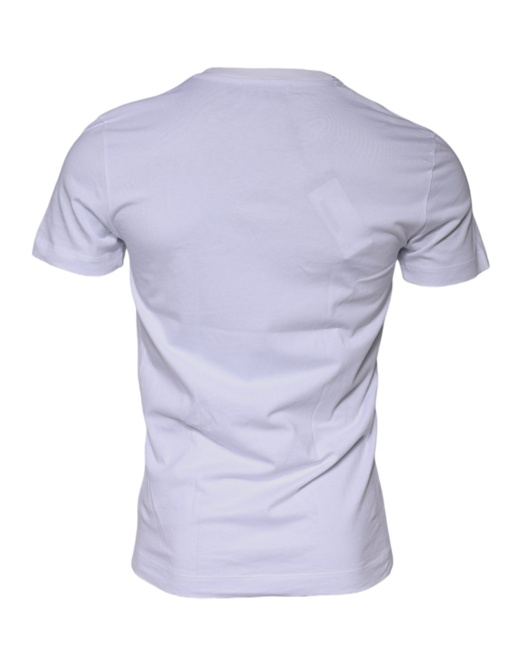 T-shirt col rond en coton blanc avec logo DG Dolce & Gabbana
