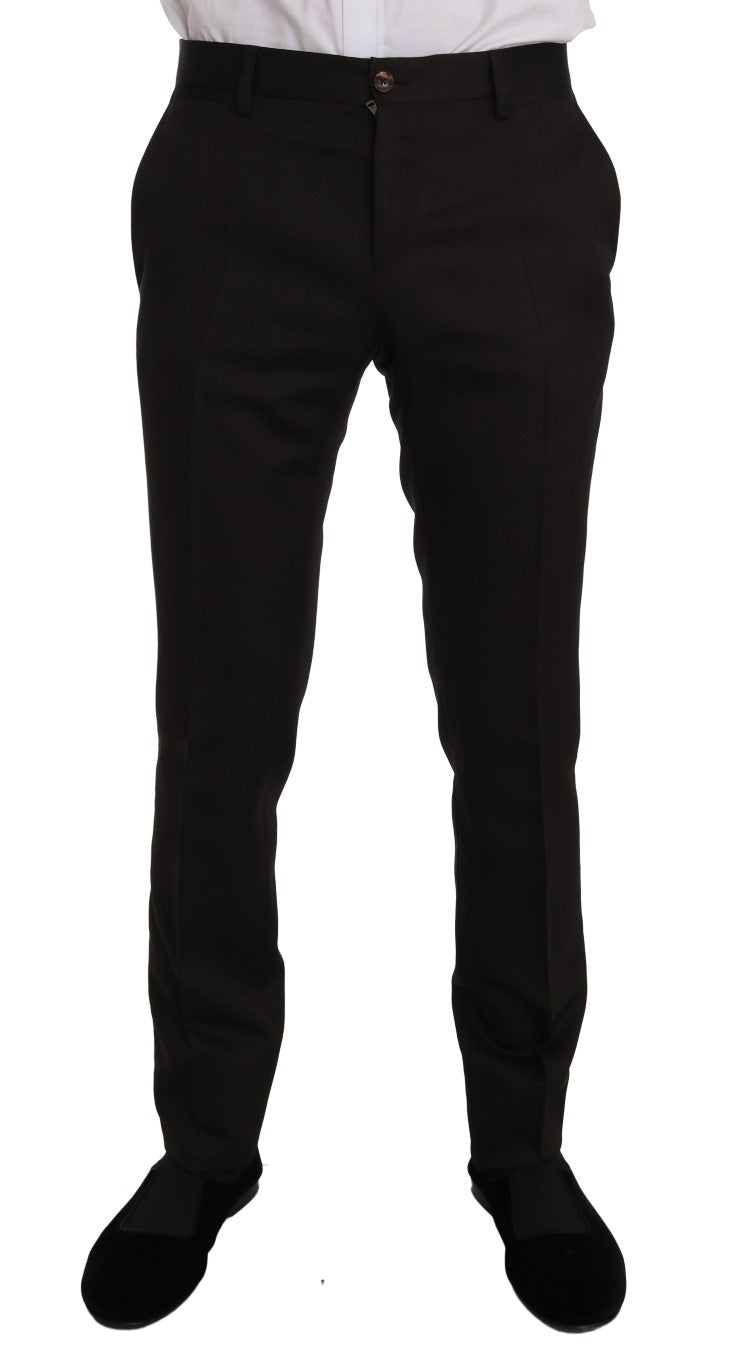 Dolce & Gabbana Laine Marron Cristal Abeille Coupe Slim MARTINI