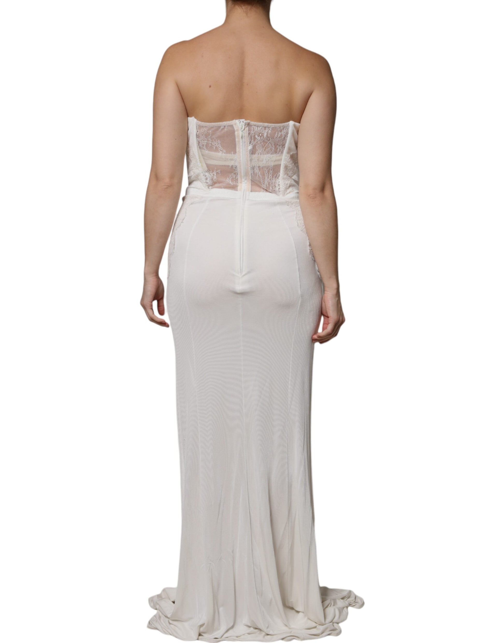 Robe sirène bustier blanche Elisabetta Franchi