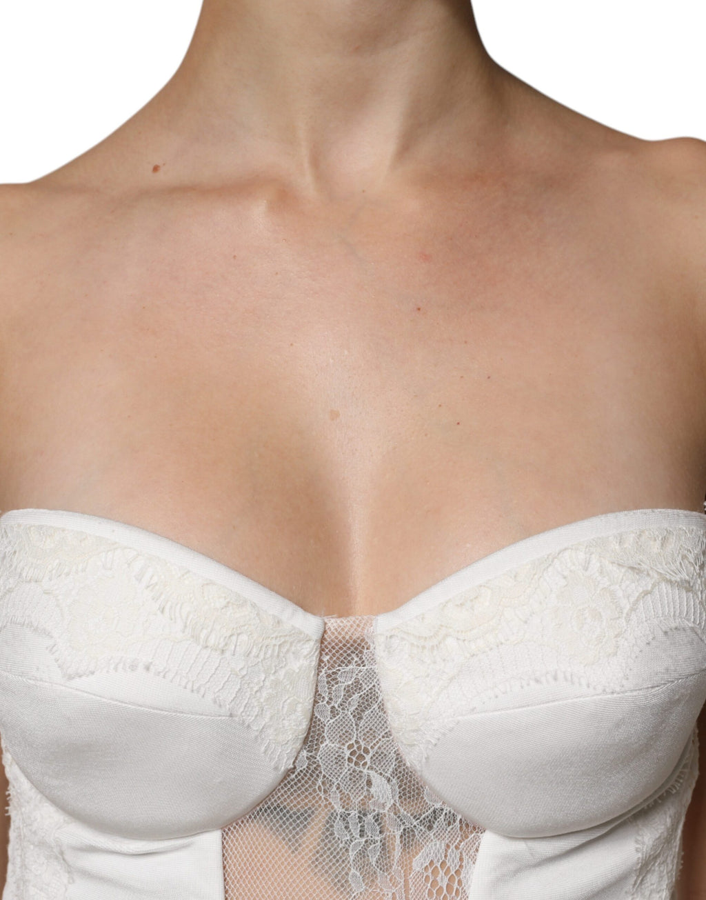 Robe sirène bustier blanche Elisabetta Franchi