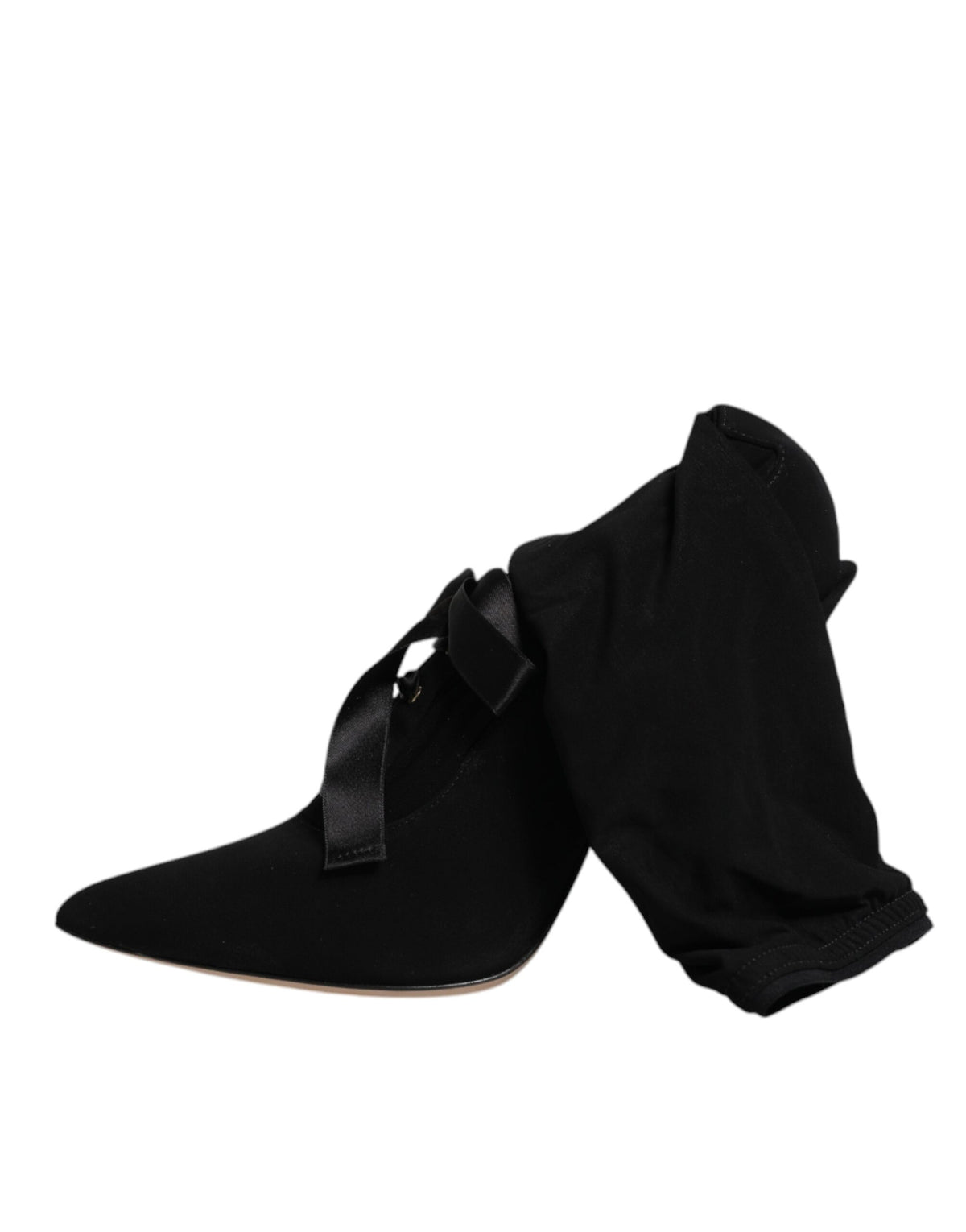 Bottes à talons aiguilles mi-mollet Dolce & Gabbana noires