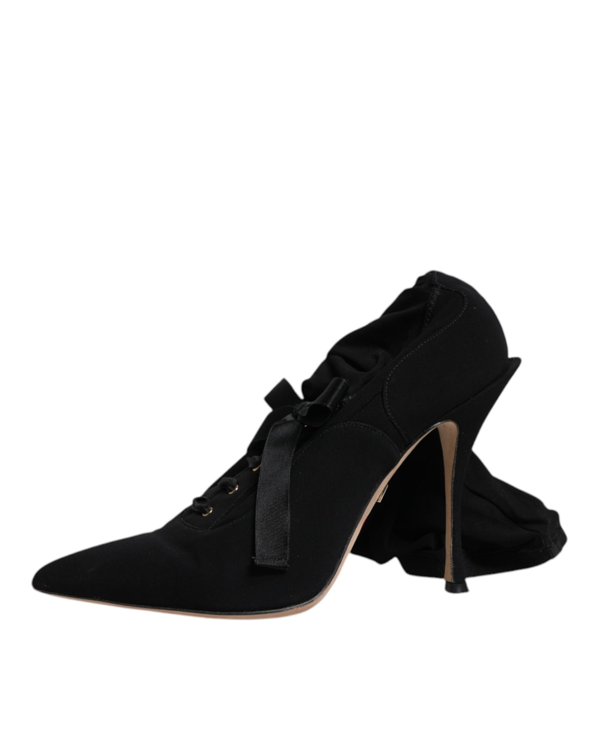 Bottes à talons aiguilles mi-mollet Dolce & Gabbana noires