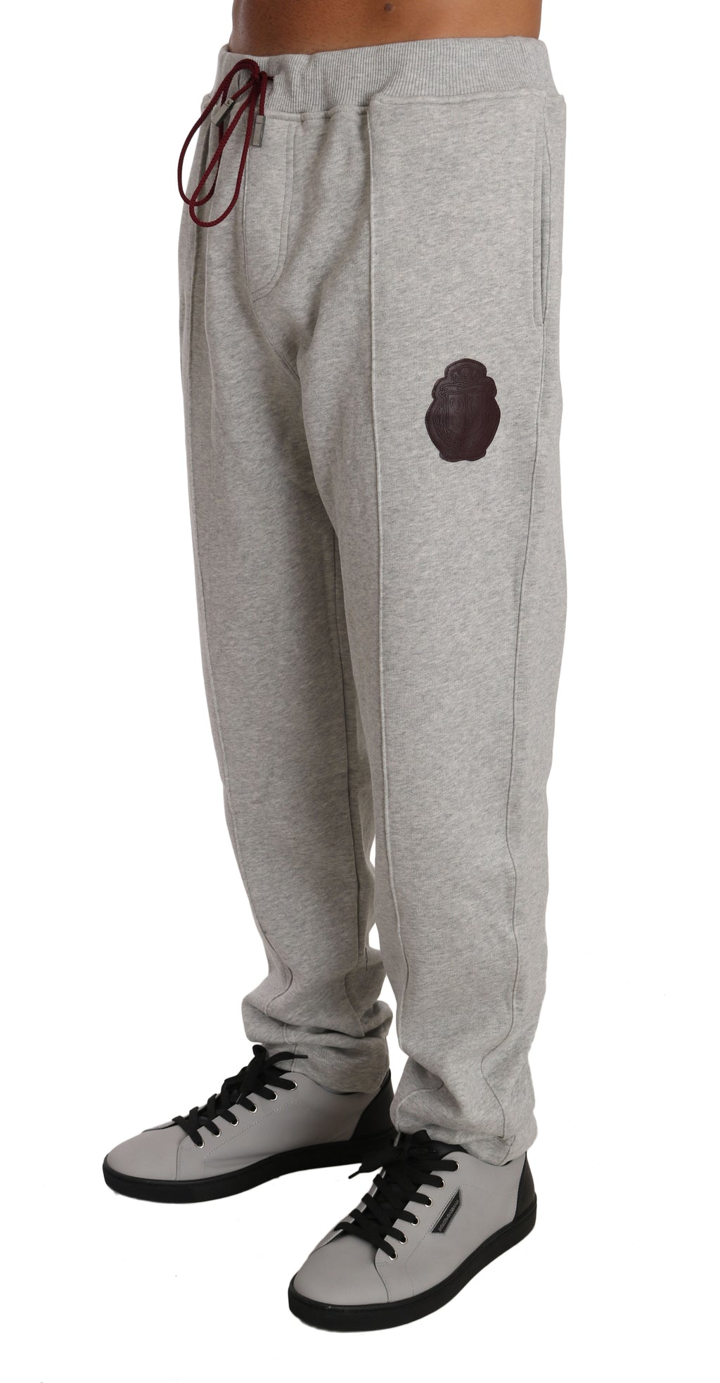 Billionaire Italian Couture – Grauer Trainingsanzug aus Baumwollpullover und -hose
