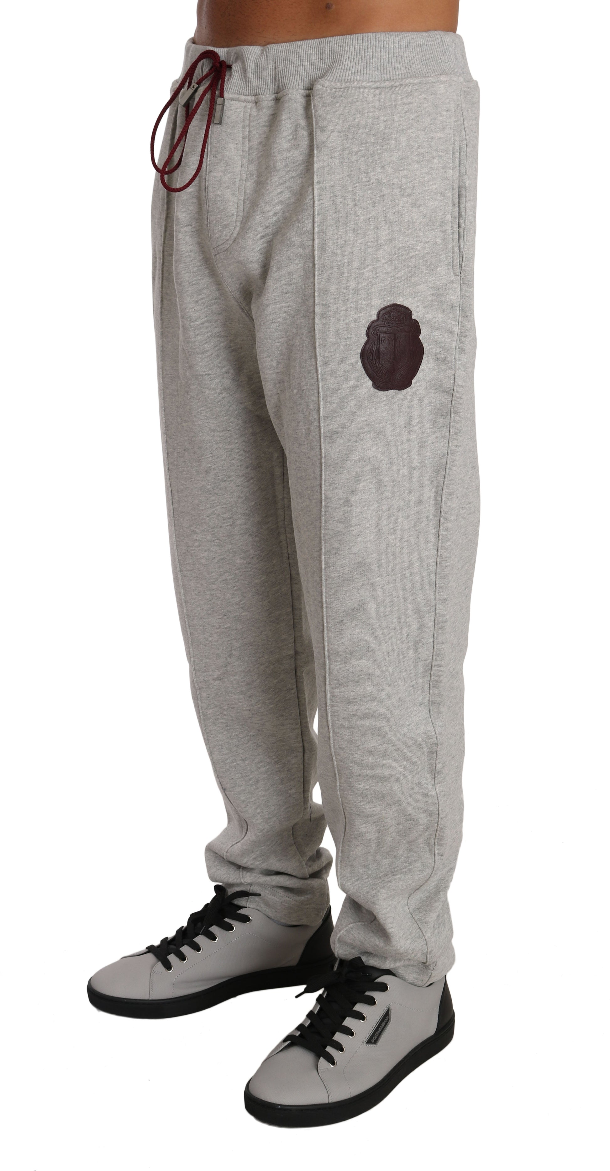 Billionaire Italian Couture – Grauer Trainingsanzug aus Baumwollpullover und -hose