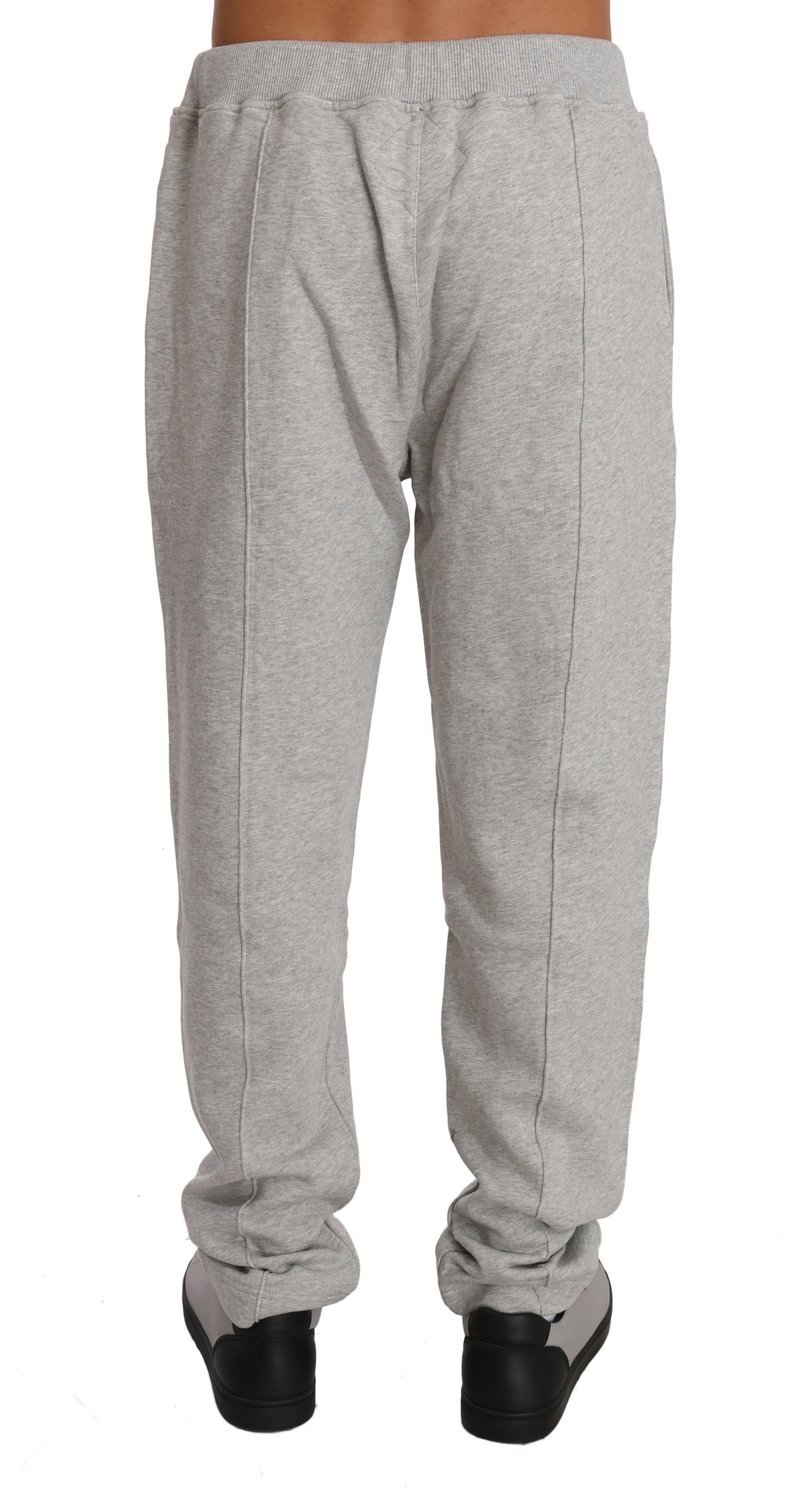 Billionaire Italian Couture – Grauer Trainingsanzug aus Baumwollpullover und -hose