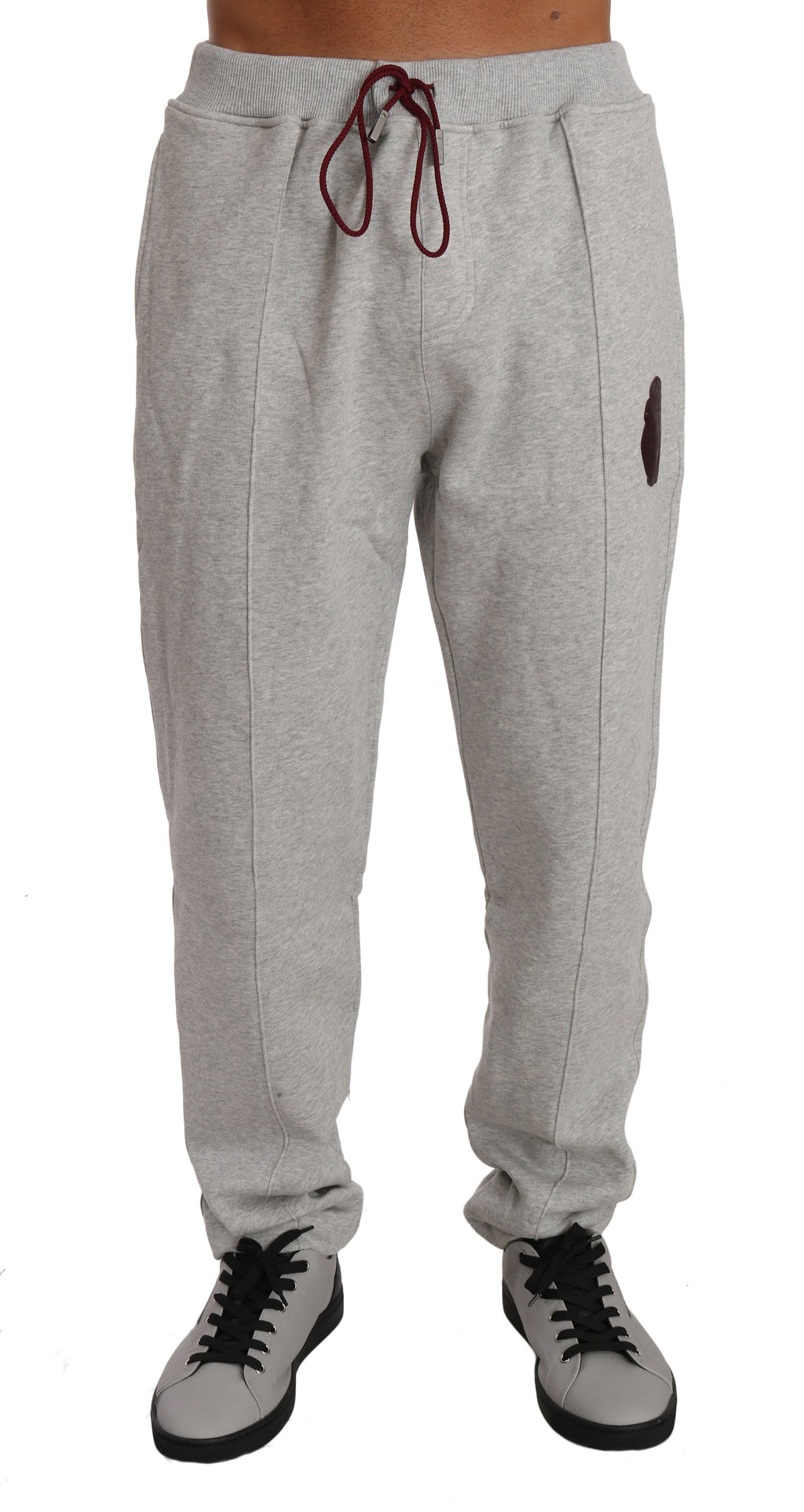 Billionaire Italian Couture – Grauer Trainingsanzug aus Baumwollpullover und -hose