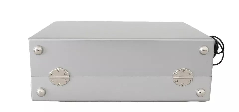 Sac en bois fait main Dolce & Gabbana Silver Retro Radio Boombox Édition Limitée