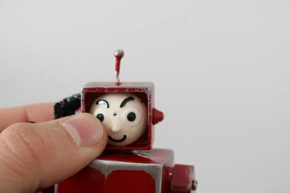 Dolce &amp; Gabbana Rot Schwarz Roboter Klar Kristall Stirnband Tiara Diadem