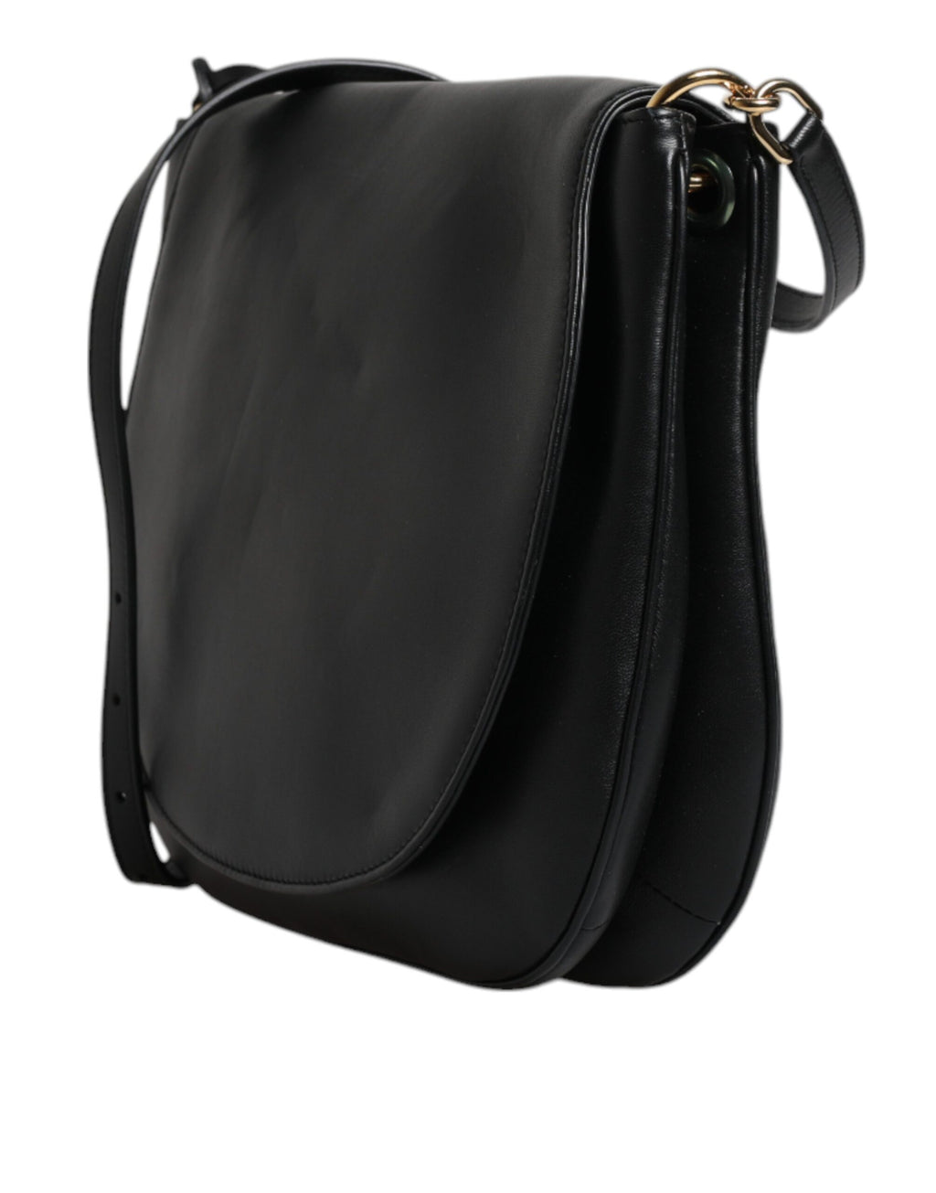 Sac bandoulière Dolce & Gabbana en cuir noir avec rabat