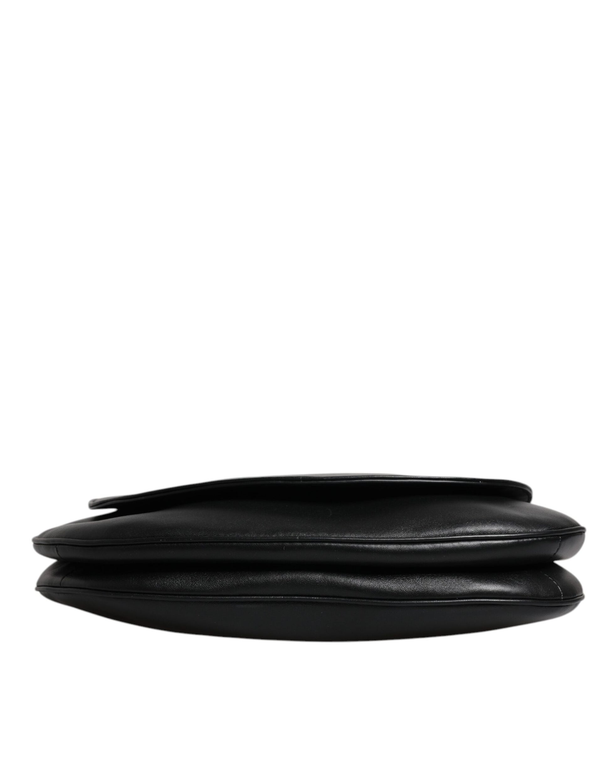 Sac bandoulière Dolce & Gabbana en cuir noir avec rabat