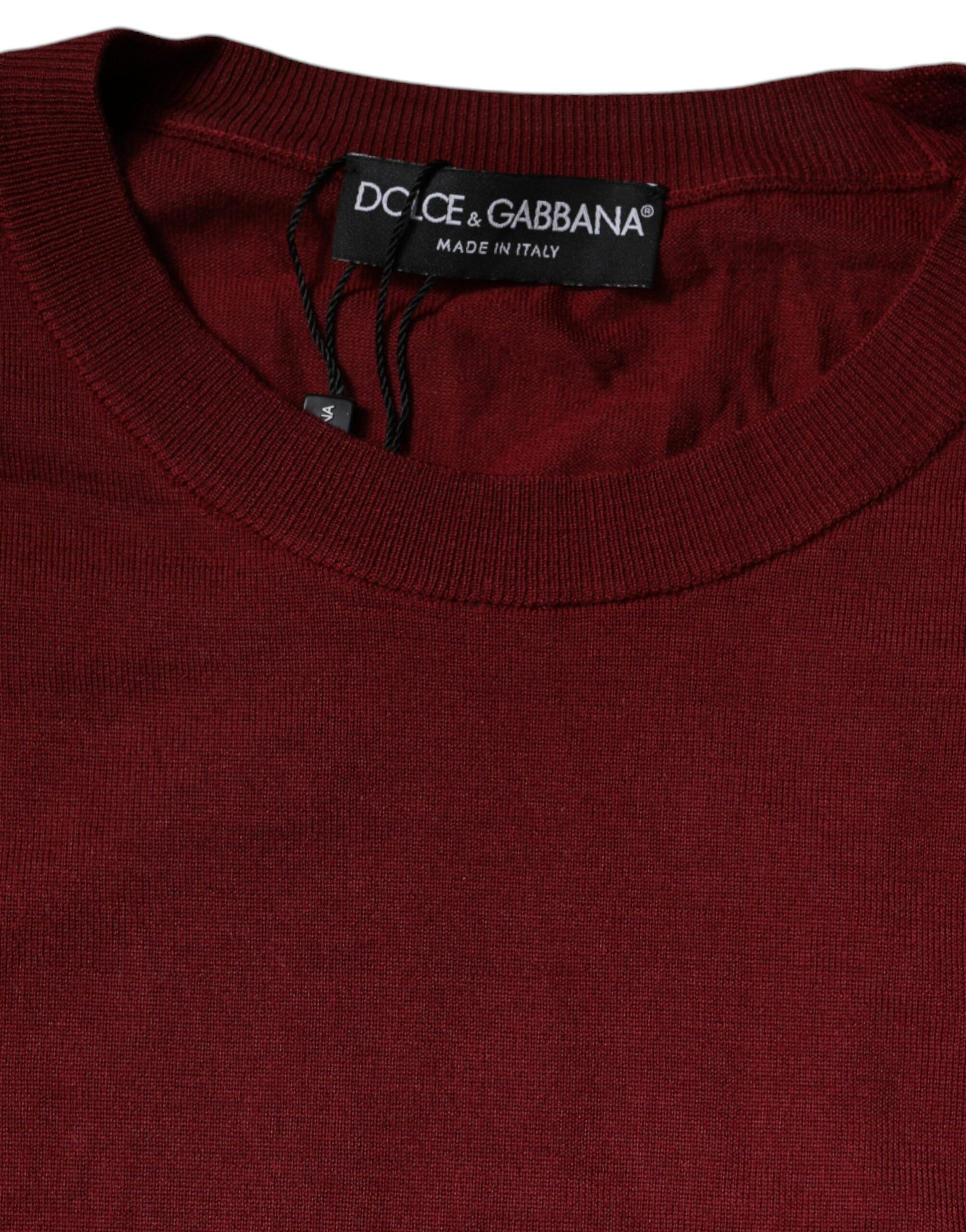 Pull ras du cou en cachemire marron Dolce & Gabbana