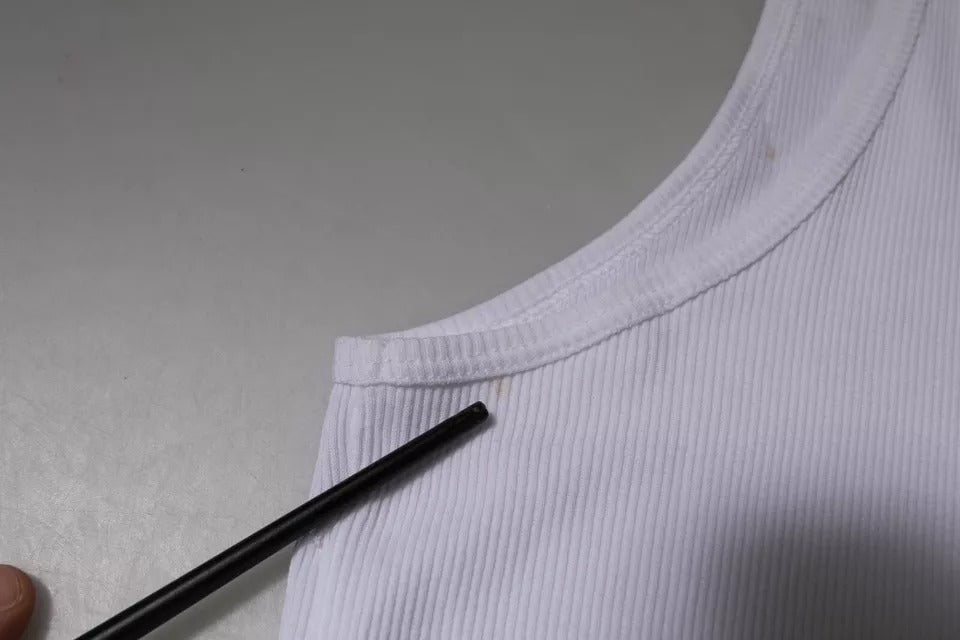 Débardeur Dolce & Gabbana en coton blanc sans manches à col rond