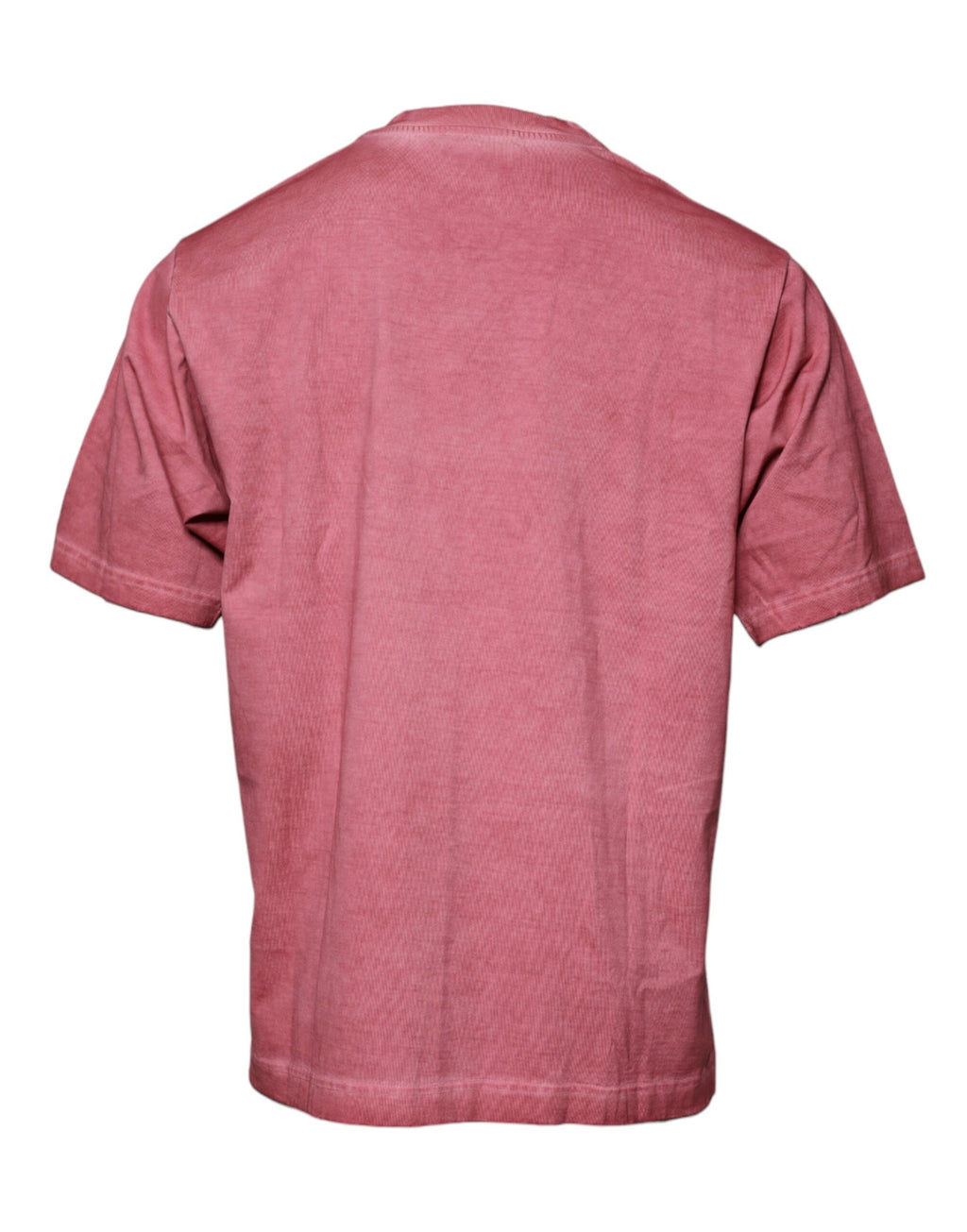 T-shirt en coton à col ras du cou et imprimé logo rose Dolce & Gabbana