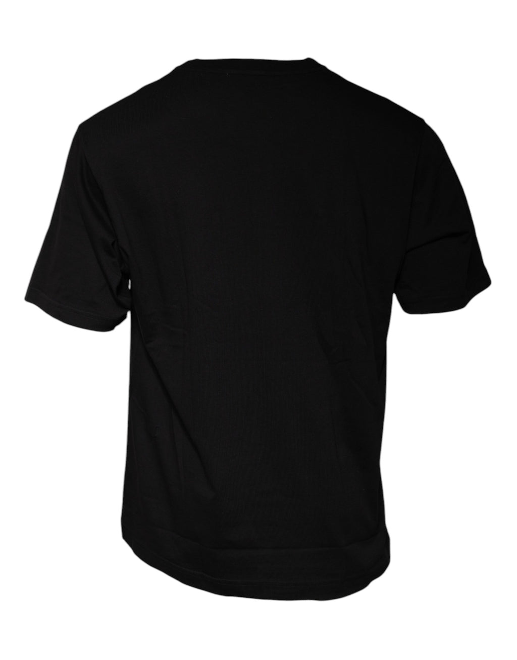 T-shirt Dolce & Gabbana en coton noir à manches courtes avec logo imprimé