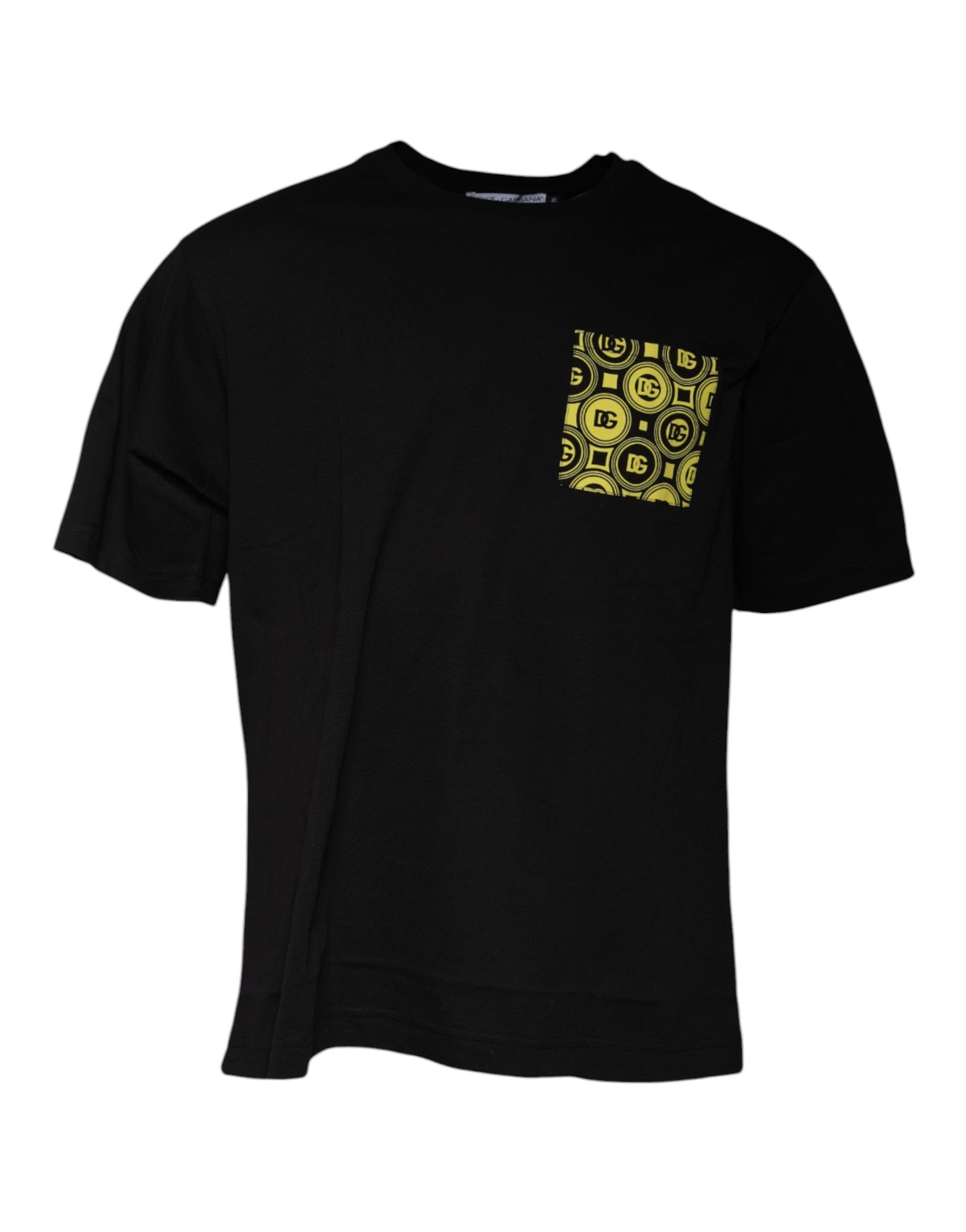 T-shirt Dolce & Gabbana noir en coton à manches courtes avec logo imprimé