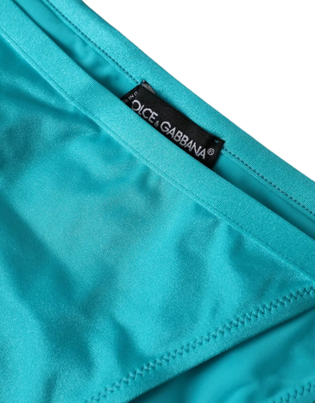 Bas de maillot de bain bikini en nylon bleu-vert Dolce & Gabbana