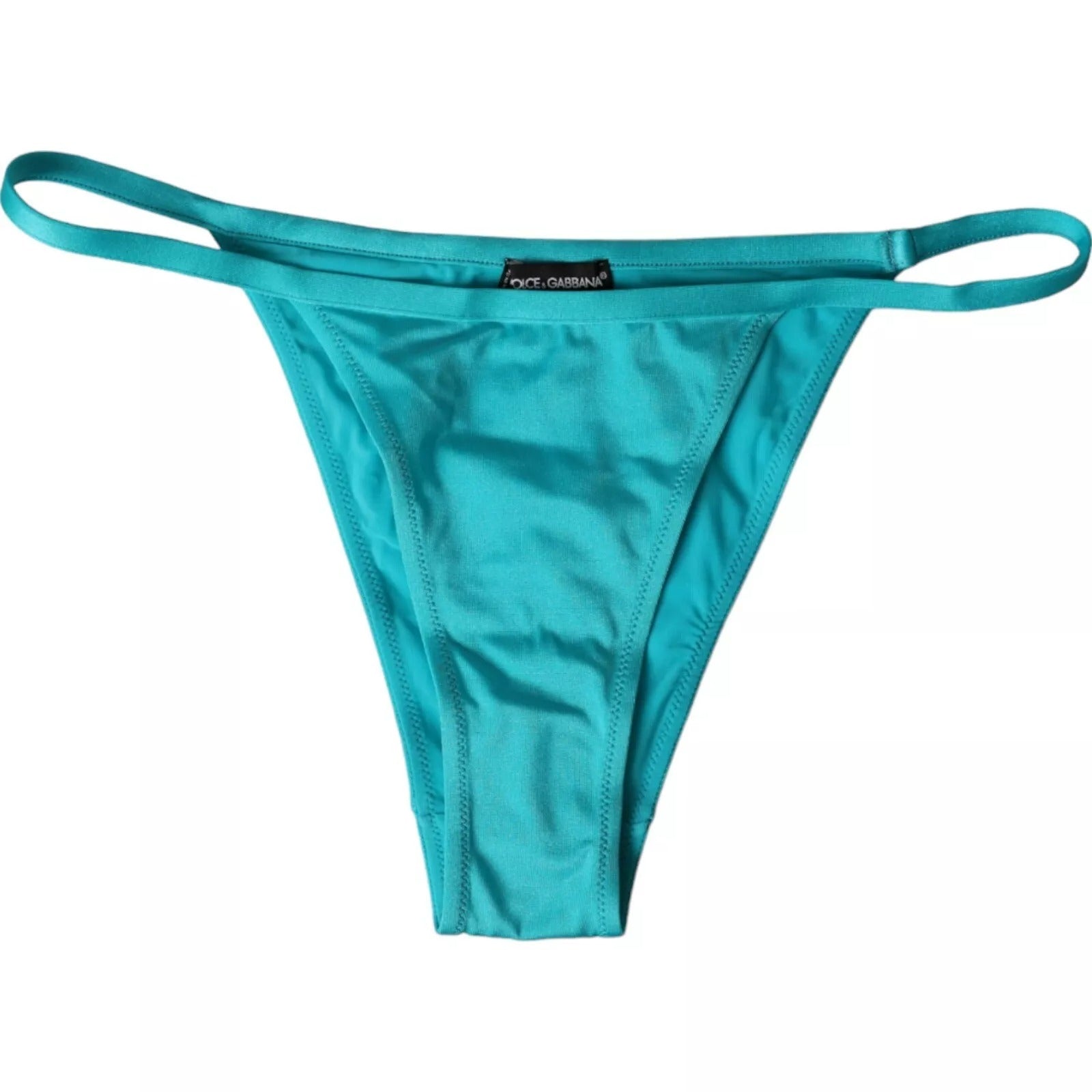 Bas de maillot de bain bikini en nylon bleu-vert Dolce & Gabbana