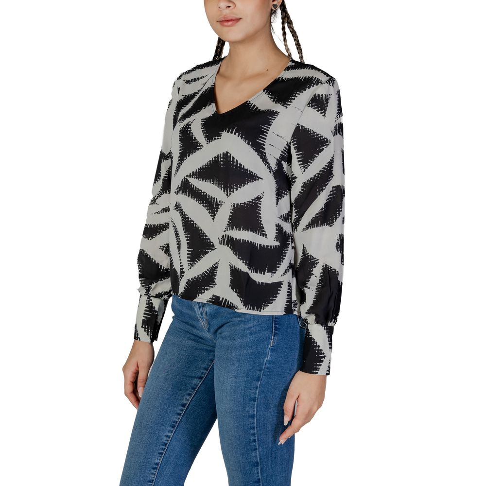 Chemisier noir Jacqueline De Yong en polyester recyclé