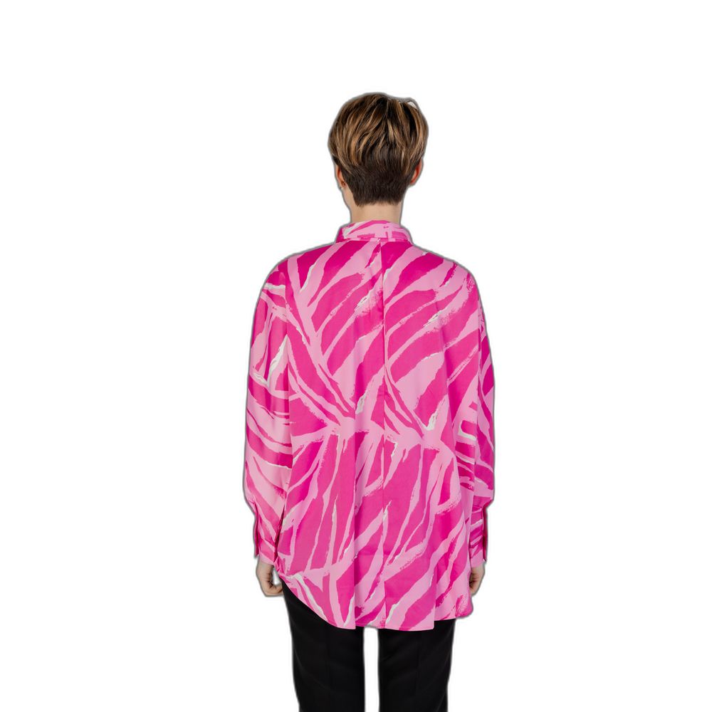 Chemisier rose en polyester uniquement